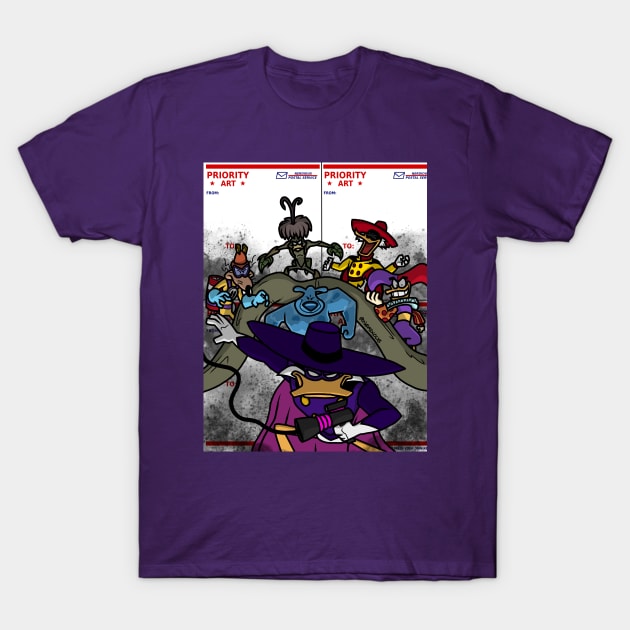 DarkWing Duck Graffiti T-Shirt by Javier Casillas